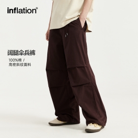 INFLATION штаны в коричневом цвете с большими карманами