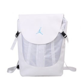 Рюкзак Jordan белый с широкими регулирующими лямками