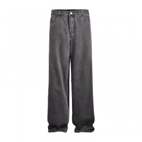 Темно-серые выстиранные со средней талией джинсы Made Extreme