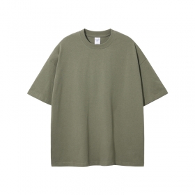 Грязно-зелёная лёгкая мягкая повседневная футболка ARTIEMASTER