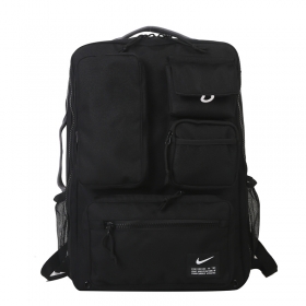 Nike чёрный рюкзак выполнен из плотного текстиля с лямками Max Air
