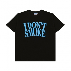 Повседневная чёрного-цвета Donsmoke футболка с круглым вырезом