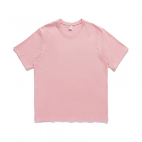 Комфортная футболка UT&UT розового цвета с коротким рукавом