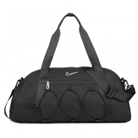 Чёрная сумка спортивная Nike и регулируемая эластичная шнуровка