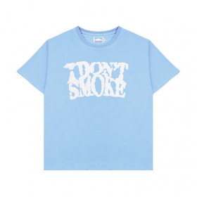 Классического кроя свободная Donsmoke голубая футболка
