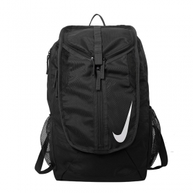 Nike чёрный рюкзак выполнен из полиэстера с регулирующими лямками  