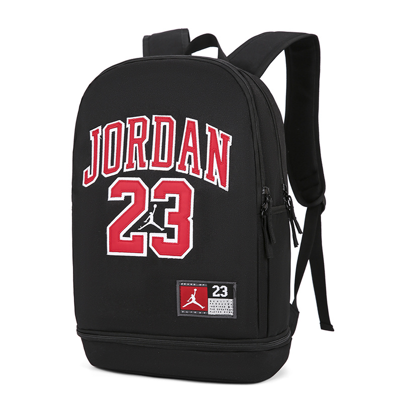 Чёрный спортивный рюкзак Jordan с отделением для обуви на молнии