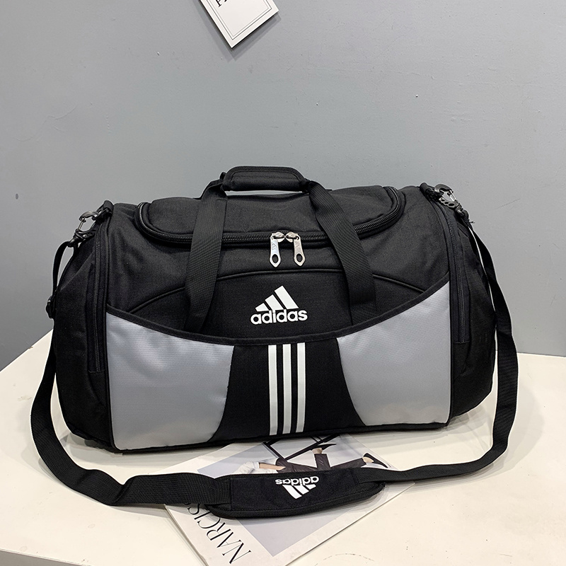 Adidas спортивная чёрно-серая сумка на плечо для тренировок
