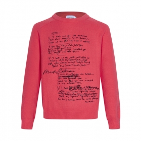 В коралловом цвете свитер Made Extreme с печатью "Письмо"