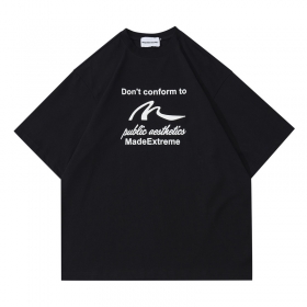 Чёрная Made Extreme футболка с логотипом бренда на груди