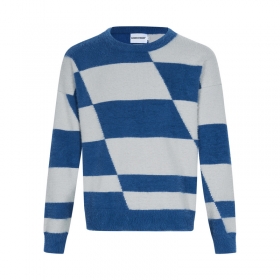 В сине-белом цвете свитер бренда Made Extreme элегантный
