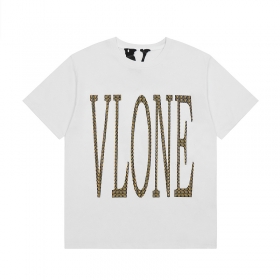 Практичная футболка белого цвета VLONE с коротким рукавом
