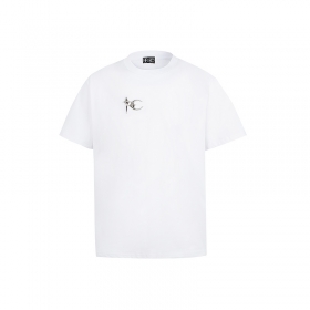 Однотонная в белом цвете футболка Thug Club с логотипом бренда