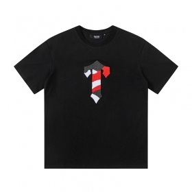Чёрная базовая футболка с мягким логотипом Trapstar