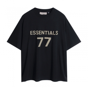 Модного кроя футболка Essentials FOG "77" черного цвета