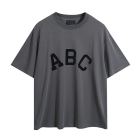 FEAR OF GOD серая футболка с качественным принтом "ABC"