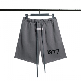 ESSENTIALS FOG серые брендовые шорты с цифрами 1977
