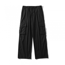 Лёгкие летние брюки карго чёрные TXC Pants с боковыми карманами