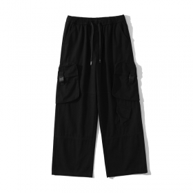 Широкие чёрного-цвета от TXC Pants брюки с завязками