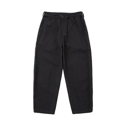 Трендовые штаны в черном цвете TKPA без рисунков и потертостей