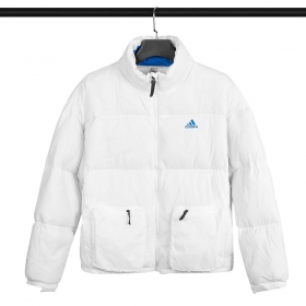 Повседневная белая куртка на молнии с карманами от Adidas