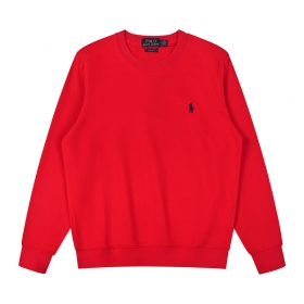 Polo Ralph Lauren свитшот красного цвета с округлым вырезом