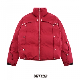 Стильная красная куртка LAZY STAR с воротником стойка