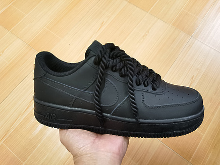 Кроссовки Total Black Air Force матовая кожа