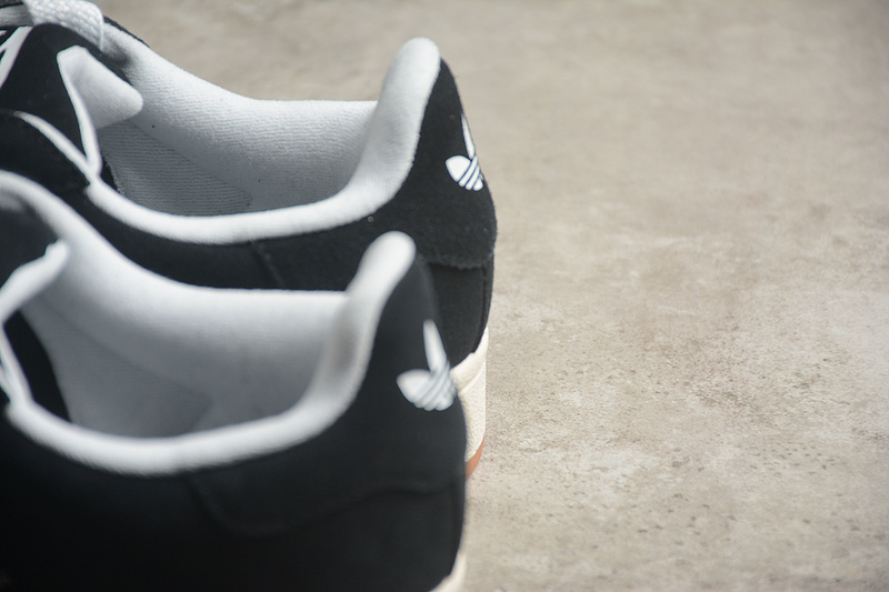 Трендовые чёрные Adidas Campus Bold 00S кроссовки с круглым носком