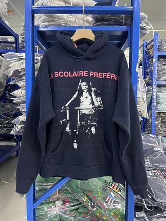 Худи Enfants Riches Deprimes в темно-синем цвете с карманом