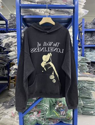 Худи черное Enfants Riches Deprimes с длинным рукавом