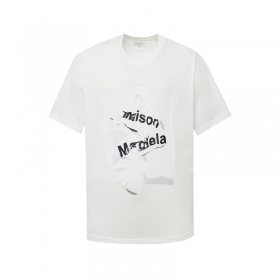 Модная белого цвета футболка Maison Margiela с коротким рукавом