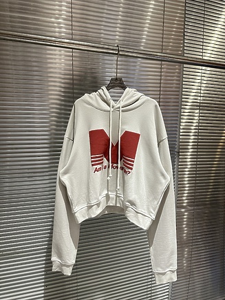 Mowalola худи белого цвета с надписью Am I a Mowa fan