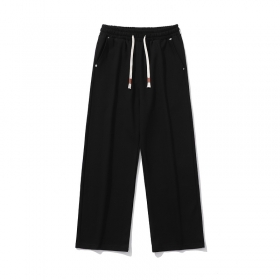 Штаны базовые от бренда TXC Pants чёрные с белым шнурком