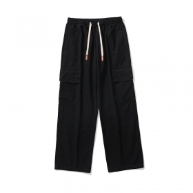 Чёрные штаны-карго от бренда TXC Pants с большими карманами