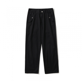 Черные базовые прямые брюки от бренда TXC Pants из хлопка