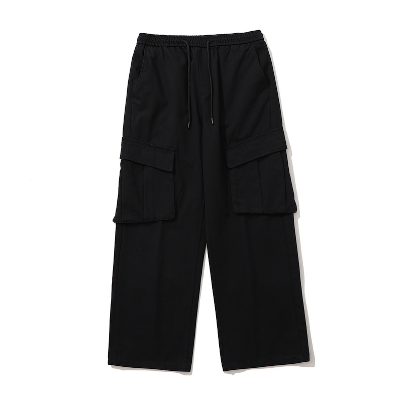 Штаны TXC Pants черного цвета широкие с карманами по бокам