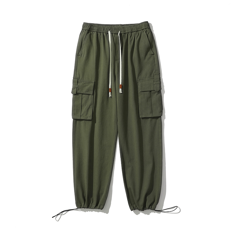 Джоггеры TXC Pants базового цвета зелёный хаки с нашитыми карманами