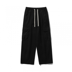 Черные базовые прямые брюки-карго бренда TXC Pants
