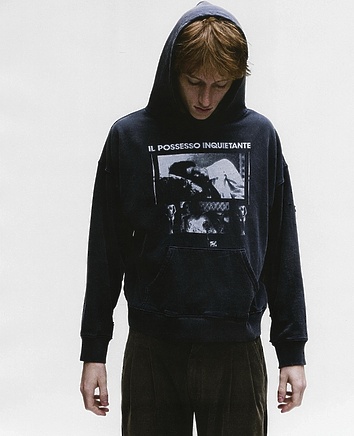 Худи Enfants Riches Deprimes темно-серое с рваными дырками