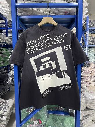 Футболка Enfants Riches Deprimes черная с округлым вырезом