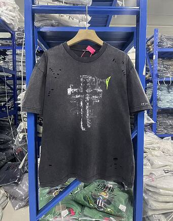 PANQ SPACE футболка в черном цвете свободного кроя