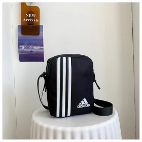 Чёрная сумка-барсетка с логотипом Adidas разные расцветки оптом