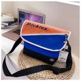 Стильная оранжево-синяя сумка бренда Dickies унисекс