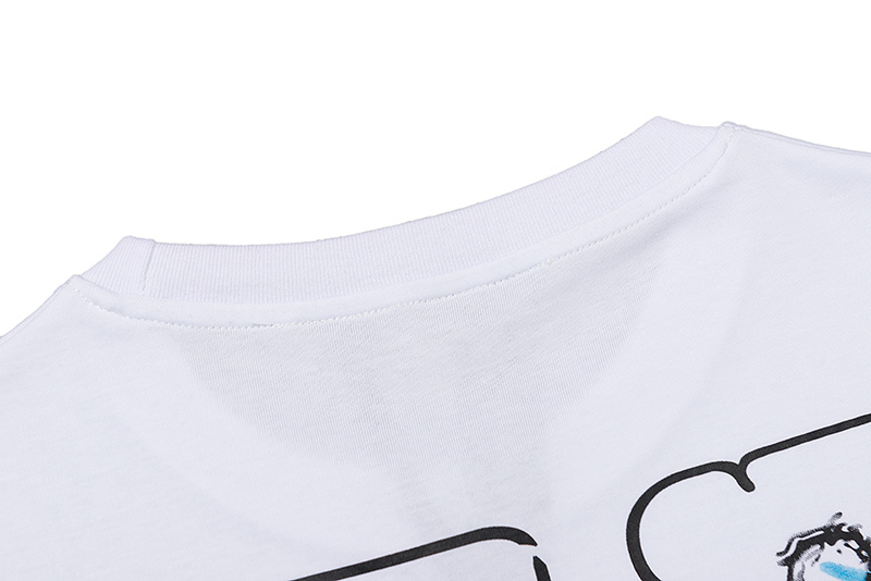 Базовая VLONE белая футболка из 100% хлопка с коротким рукавом