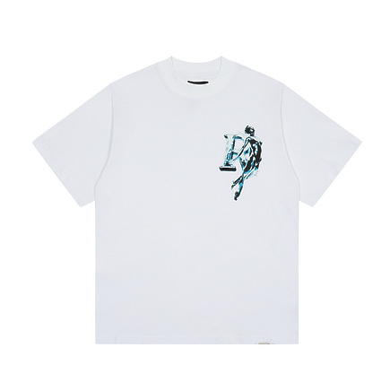 От бренда Represent в белом цвете футболка с принтом на груди