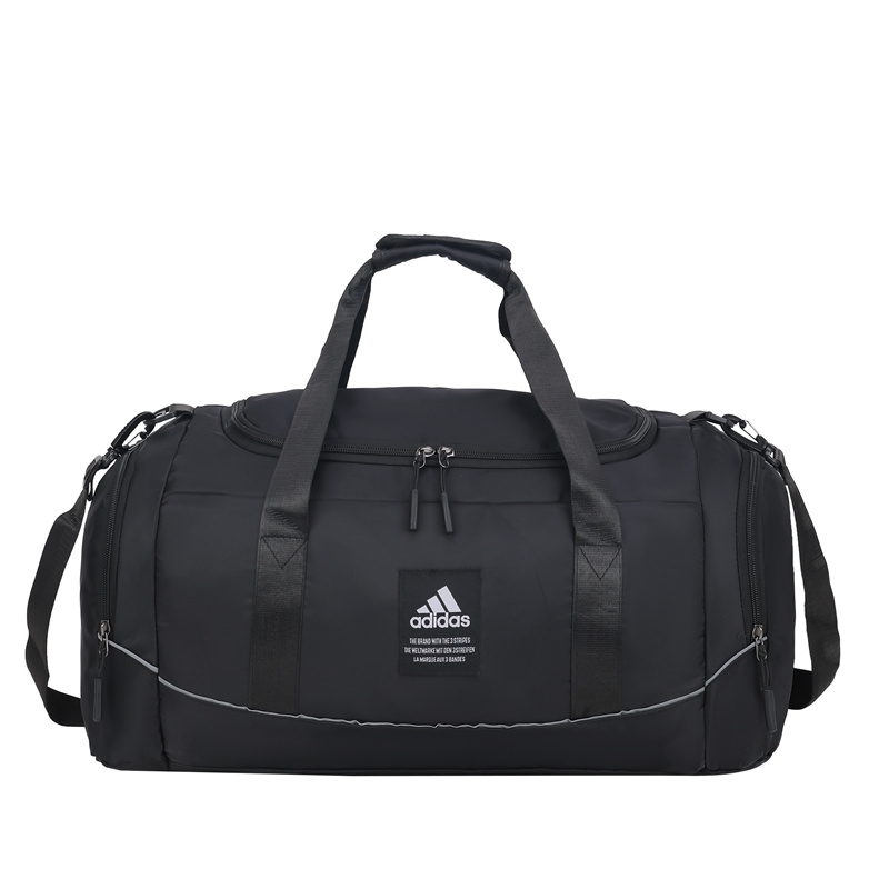 Чёрная дорожная сумка Adidas с 2-мя удобными ручками