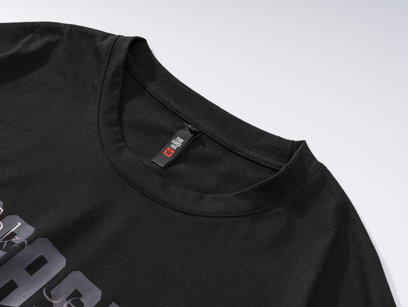 Чёрная футболка TCL с абстрактным принтом Pegasus спереди