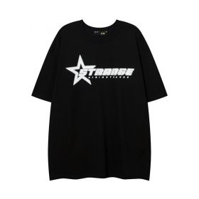 KIRIN STRANGE футболка черного цвета с надписью бренда