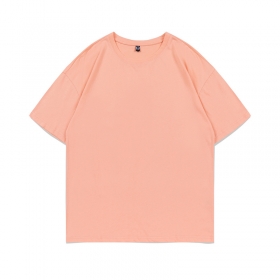 Персикового цвета UT&UT с округлым вырезом футболка